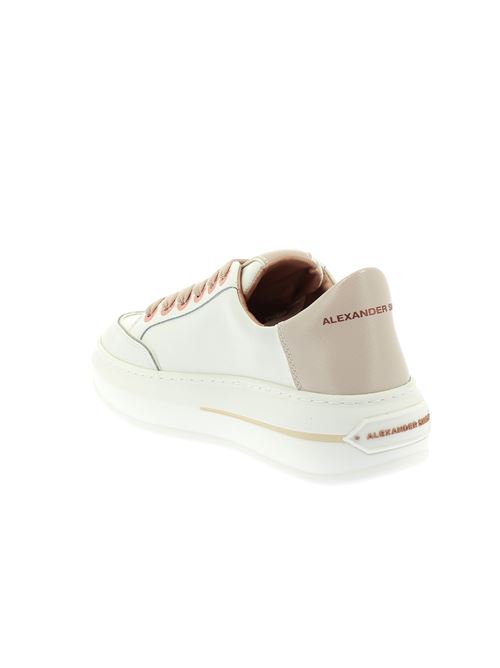 Lancaster Woman sneakers da donna in pelle bianca ALEXANDER SMITH | ASBBLSW1807WCRX